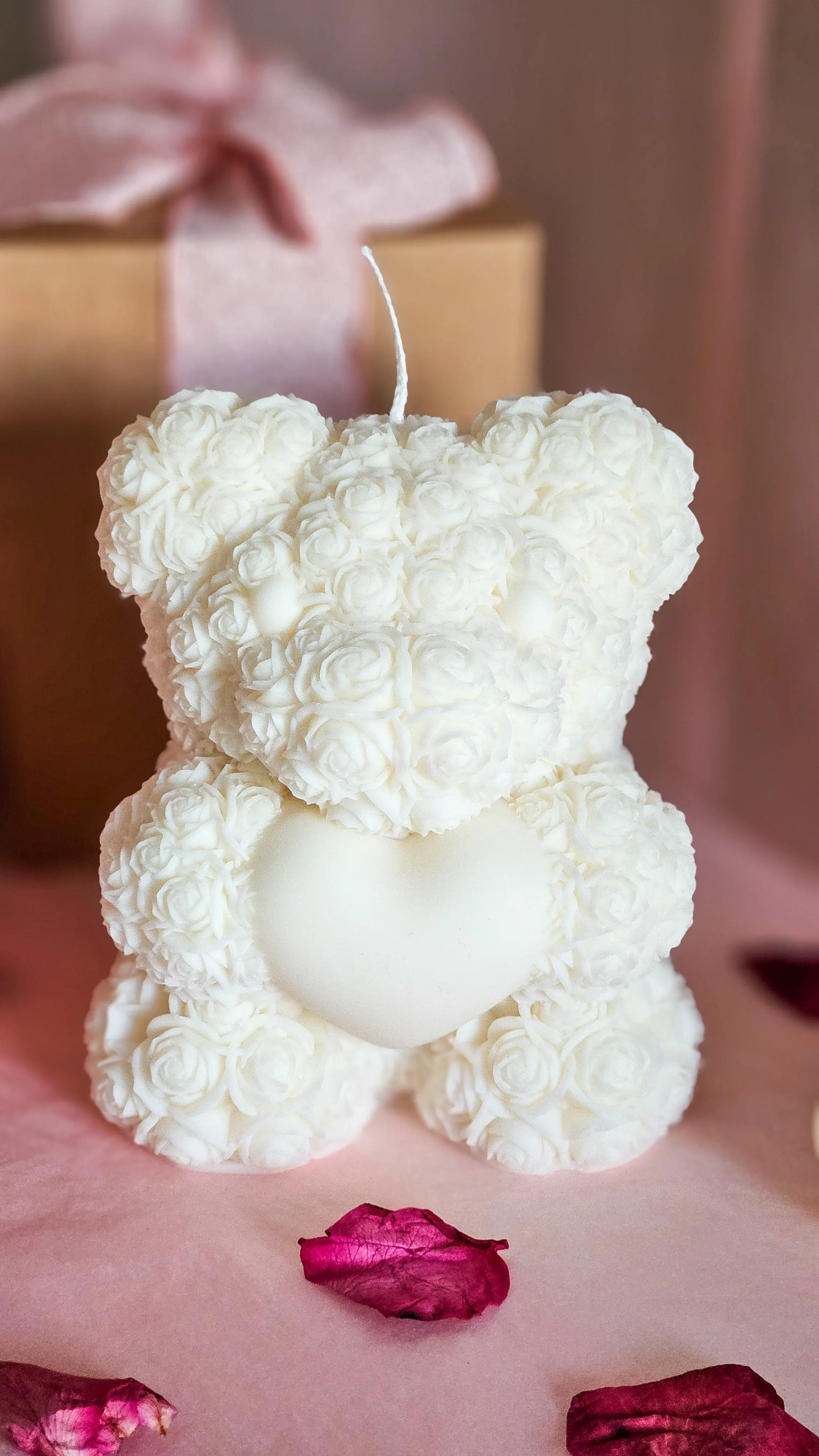 Ourson fleuri cœur